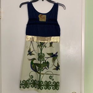 Free People Bird Print Mini Dress